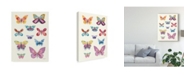 Trademark Global Courtney Prahl Butterfly Charts II Canvas Art - 20" x 25"